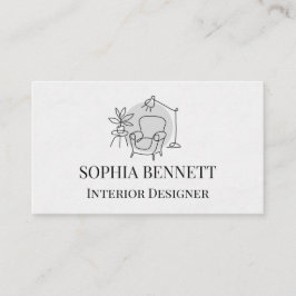 Modern Interior Design Business Card Visitkort