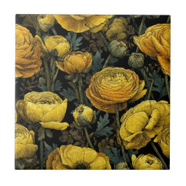 Modern Interiördesign Ranunculus Kakelplattor För