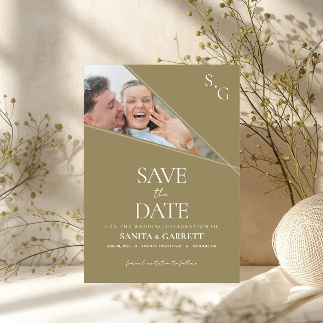 Modern Intersecting Lines Save The Date Card Inbjudningar (Unique Save The Date Card)