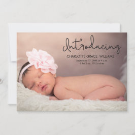 Modern introduktion av foto Birth i Flicka Meddelande