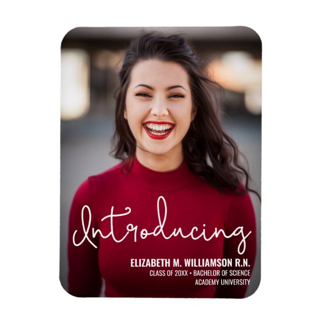 Modern introduktion av Nurse RN Student Magnet (Vertikal)