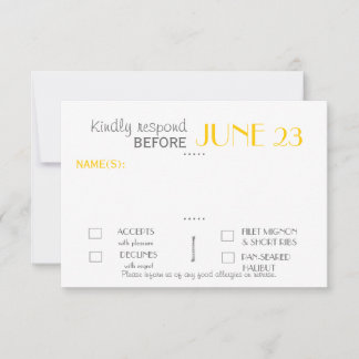Modern Invitation Suite Svarskort OSA Kort