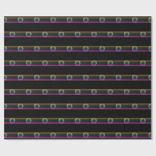 Modern Iridescent Bubbelrand Blank Glas Presentpapper