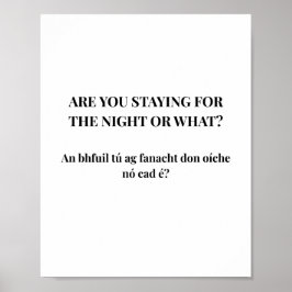 Modern irländsk rolig irländsk citat-plakat poster