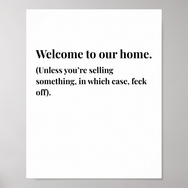Modern irländsk rolig irländsk citat-plakat poster (Framsidan)