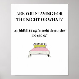 Modern irländsk rolig irländsk citat-plakat poster