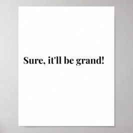Modern irländsk rolig irländsk citat-plakat poster