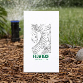 Modern Irrigation & Drainage Service Topography Visitkort