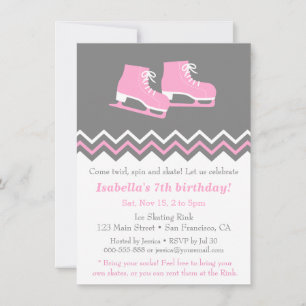 Modern isfär Födelsedagsfest inbjudan