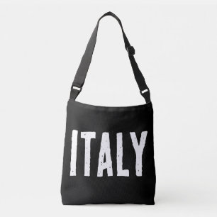 Modern Italien för svart och vitt Axelväska