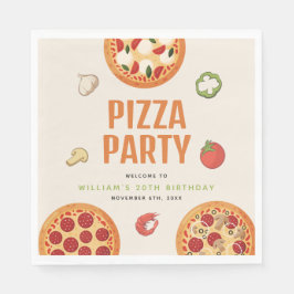 Modern & Italiensk Pizzafest för alla tillfällen Pappersservett