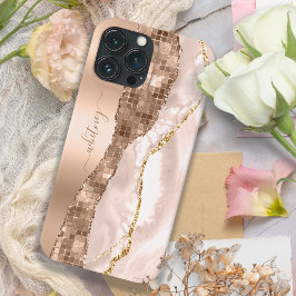 Modern ivoriagate & Ro Guld Glitter Monogram