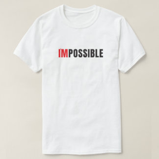 Modern Jag Är Möjlig Minimalistisk Typografi T Shirt