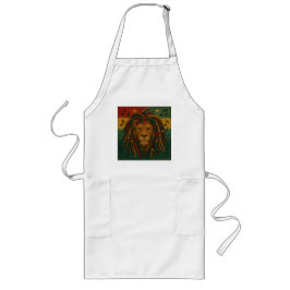 Modern Jamaica Rasta Lejon Långt Förkläde