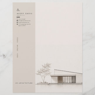 Modern Japandi Arkitekt Brevhuvud