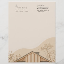 Modern Japandi Arkitekt Brevhuvud