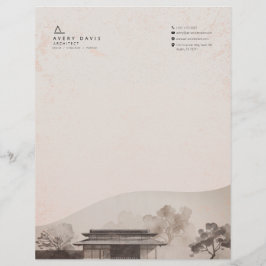 Modern Japandi Arkitekt Brevhuvud