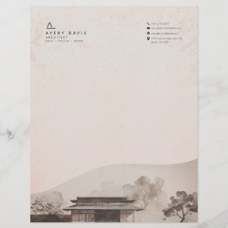 Modern Japandi Arkitekt  Brevhuvud