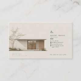 Modern Japandi Arkitekt Visitkort