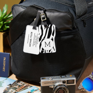 Modern Japanese Inkbrush Paint Pattern Bagagebricka