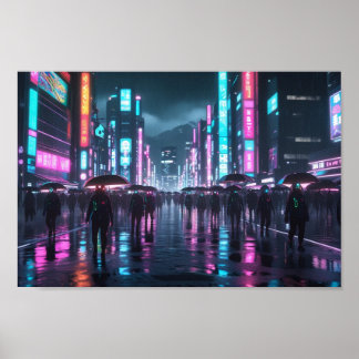 Modern japansk framtid poster