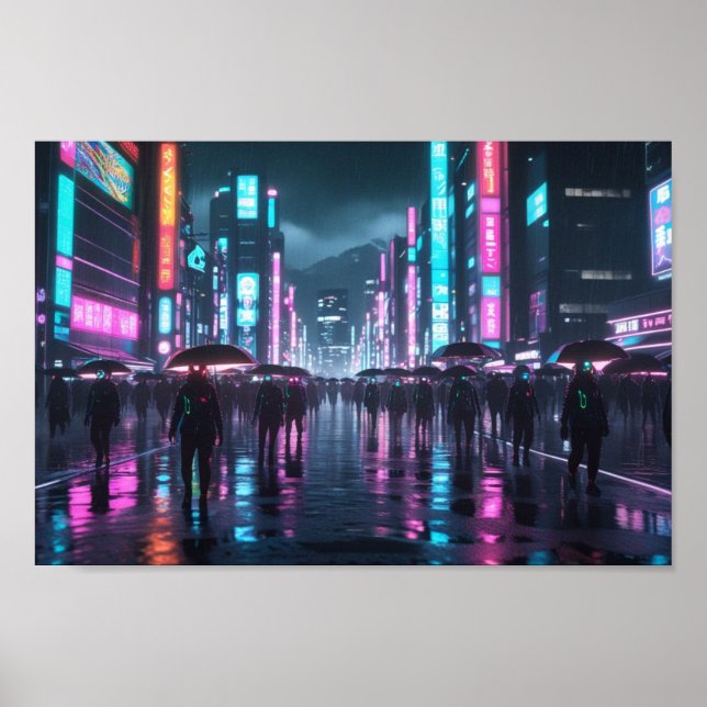 Modern japansk framtid poster (Framsidan)