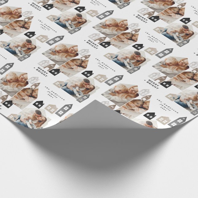 Modern japansk jul Nordiska hus 3 foto-chic Presentpapper (Hörn)