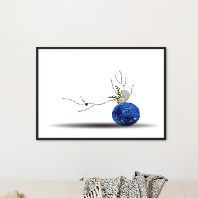 Modern japansk minimicitatteckning i Svarta havet Poster (Skapare uppladdad)