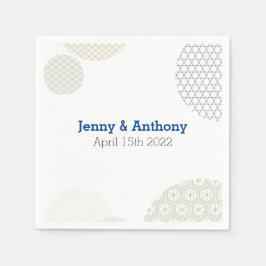 Modern japanska Pappra Mönster Pappersservett