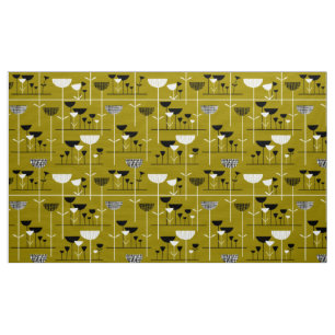 Modern Jazz - guldbrunt 988501 Tyg