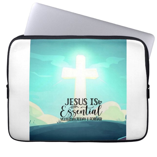 Modern Jesus är Essential Electronics Bag Laptop Fodral (Framsidan)