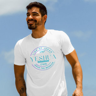 Modern Jesus Monogram-typografi T-Shirt