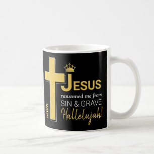 Modern JESUS RANSOMED ME Christian Påsk Kaffemugg