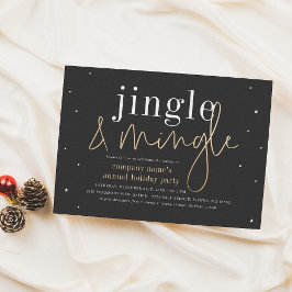 Modern Jingle & Mingle Corporate Julfest Julkort