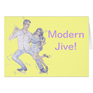 Modern Jive Ceroc Dancers Hälsningskort