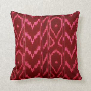 Modern jkat Tribal Chevron  mörk röd rosa Kudde