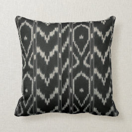 Modern jkat Tribal Chevron| Svart grått Kudde