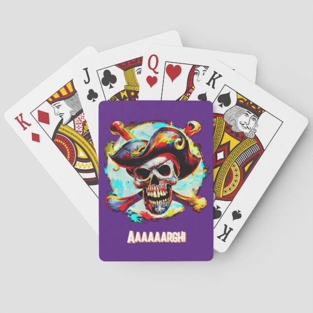 Modern Jolly Roger Casinokort (Baksidan)