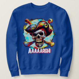 Modern Jolly Roger Lång Ärmad Tröja
