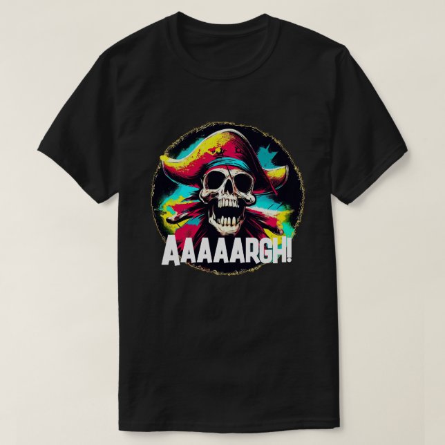 Modern Jolly Roger T Shirt (Design framsida)