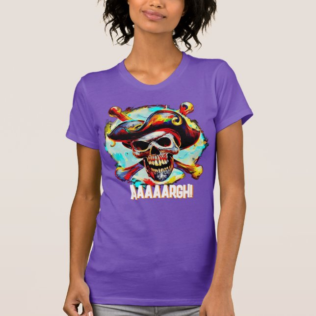 Modern Jolly Roger T-Shirt (Framsida)