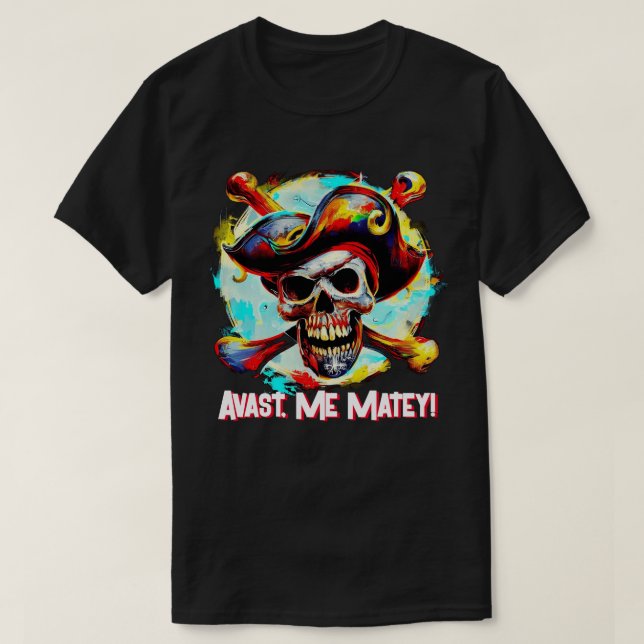 Modern Jolly Roger T Shirt (Design framsida)