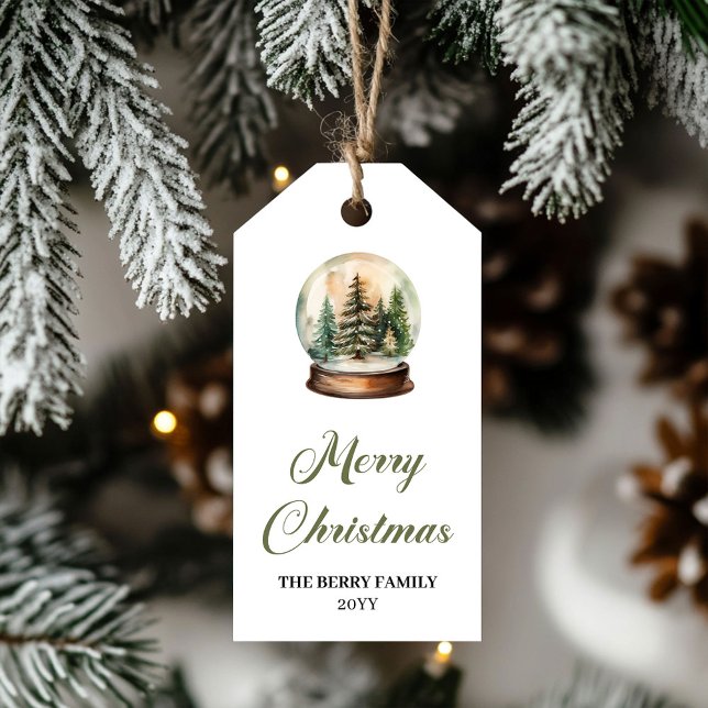 Modern Jordnära Färger Julboll Digital Etikett (Modern Earthy Colors Christmas Ball Digital Label)