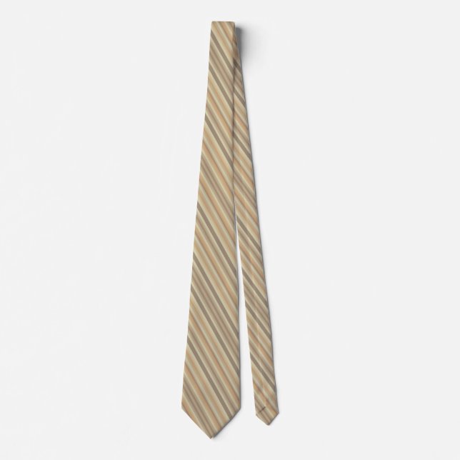 Modern jordnära flerstriemig mönster slips (Framsida)