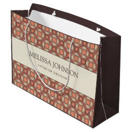 Modern jordnära mosaik brandingpresentbag