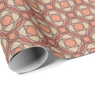 Modern jordnära mosaikdesigner presentpapper