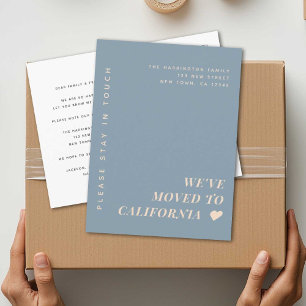 Modern jordton Minimalistisk typografi som flyttar Meddelande Vykort