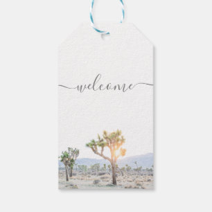 Modern Joshua Träd Välkommen Boho Bröllop Presentetikett