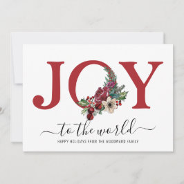 Modern Joy Blommigt Typography Red White-Blommigt