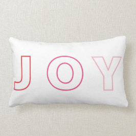 Modern Joy Färg Block Red Rosa Jul Helgdag Lumbarkudde